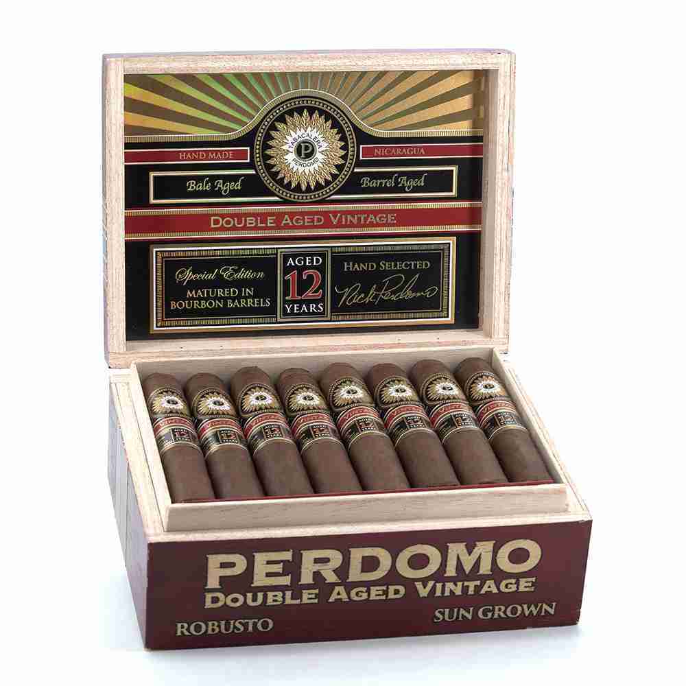 佩尔多莫 双陈年佳酿12年 日晒 罗伯图 56&times;127mm (24支/盒)<BR>PERDOMO DOUBLE AGED 12 YEAR VINTAGE SUN GROWN ROBUSTO<!--罗拔图 罗布图 胖子 高罗 高胖-->