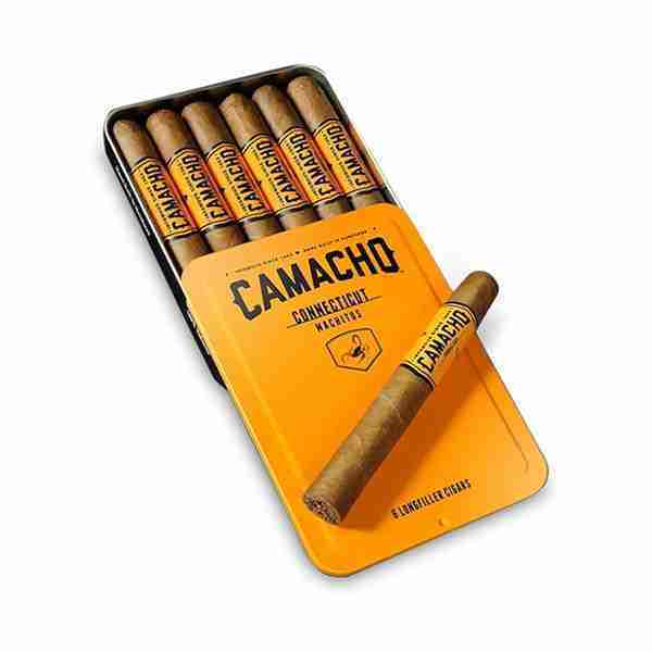 卡马乔 康涅狄克系列 瑪奇朵 鐵盒 32&times;102mm (30支/盒)<BR>CAMACHO CONNECTICUT MACHITOS<!---->