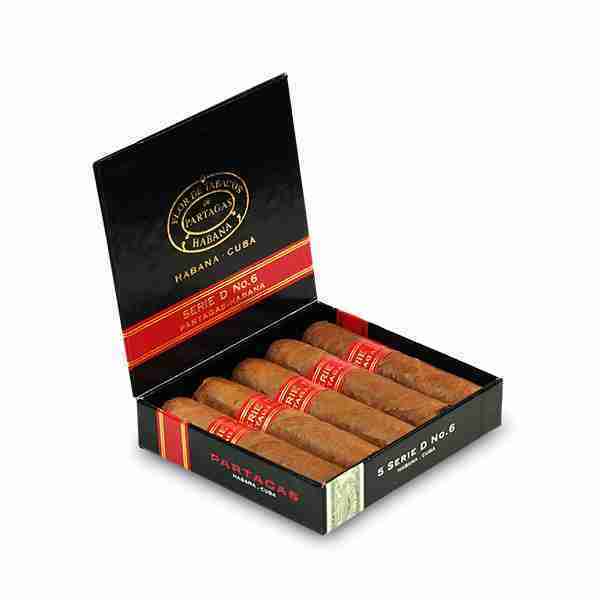 帕特加斯 D6 纸盒 50&times;90mm (5支/盒)<BR>PARTAGAS SERIE D NO. 6 C/P<!--卡纸盒-->
