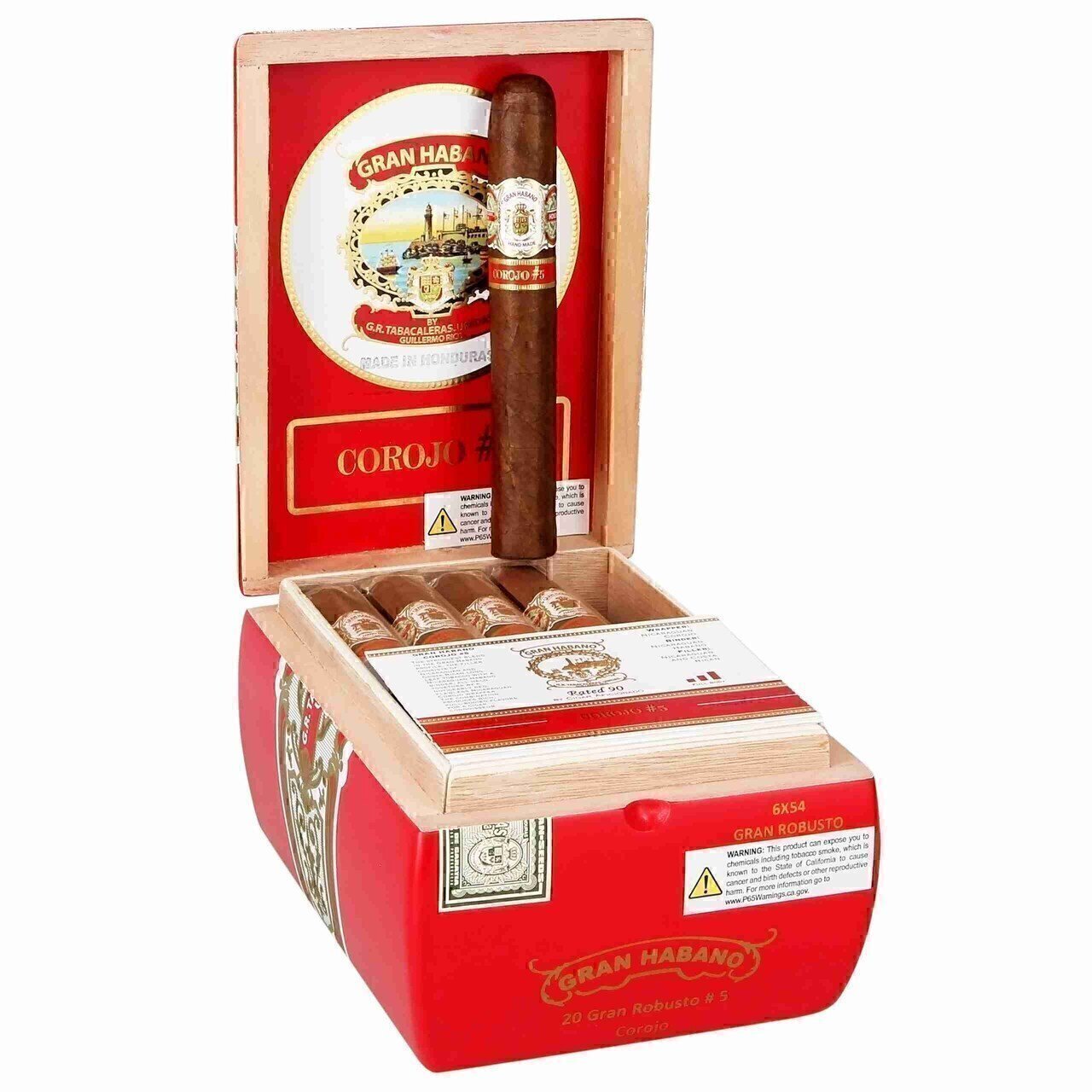 哈瓦那 科罗霍5号 具象鱼雷 48&times;126mm (20支/盒)<BR>GRAN HABANO COROJO NO.5 FIGURADO<!--双尖 鱼 托佩多-->