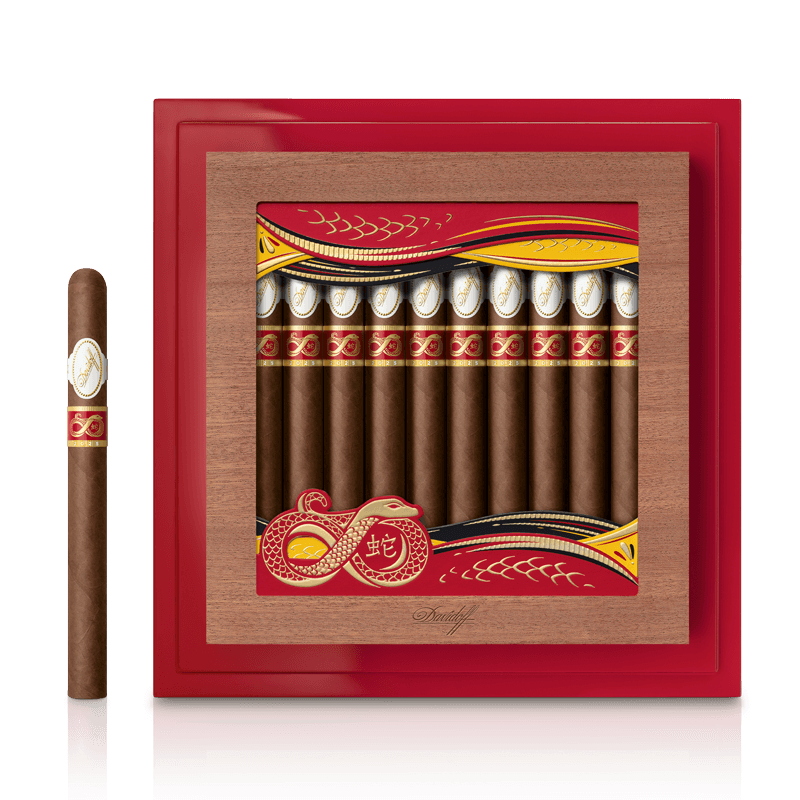 大卫杜夫 蛇年 2025限量长矛 43&times;178mm (10支/盒)<BR>DAVIDOFF LIMITED EDITION YEAR of the SNAKE 2025<!--针 高针 细支 兰-->