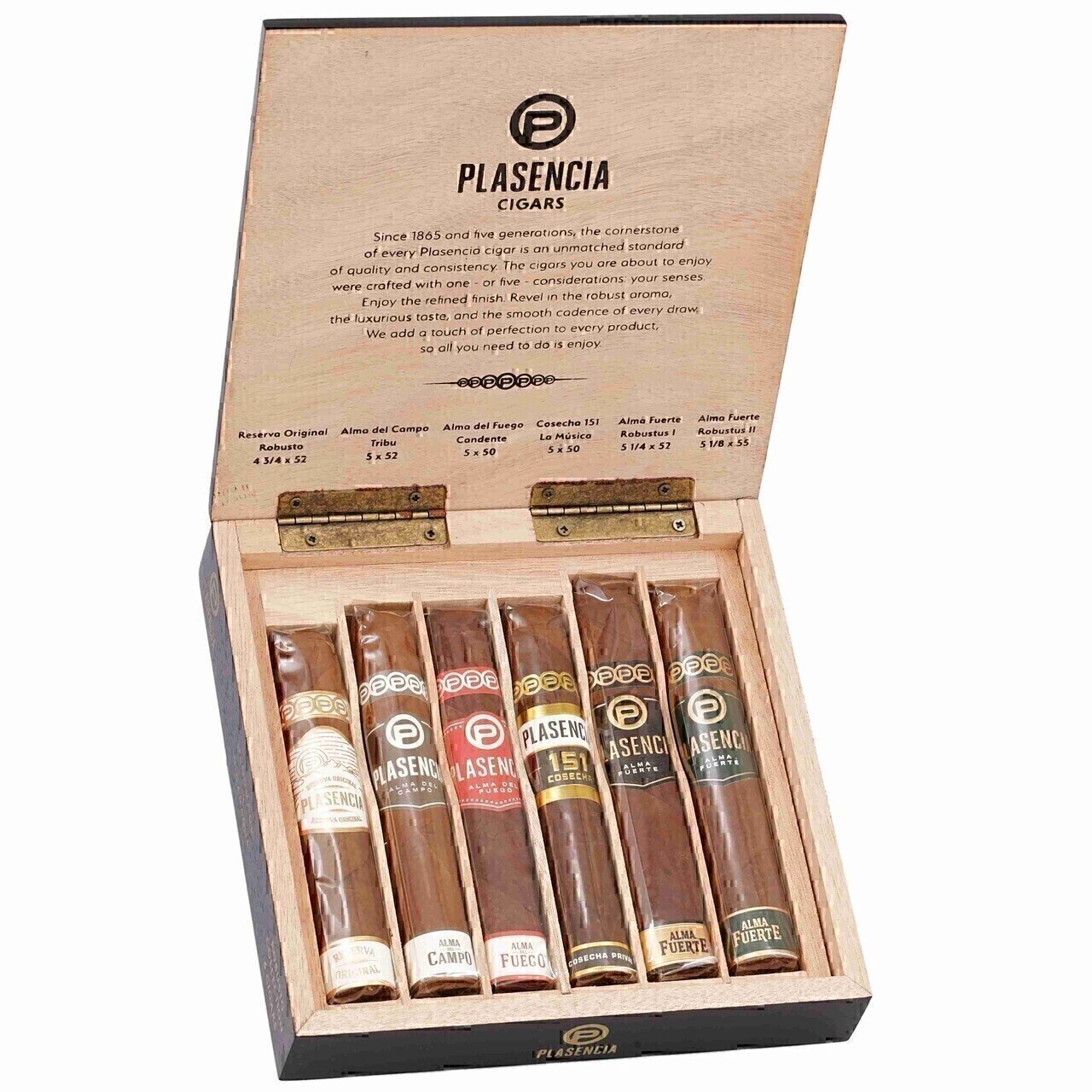 帕拉森 精选罗伯图 50&times;127mm (6支/盒)<BR>PLASENCIA ROBUSTO COLLECTION SAMPLER<!--罗拔图 粗支, 胖子, 高罗, 高胖, 罗拔图, 罗布图-->