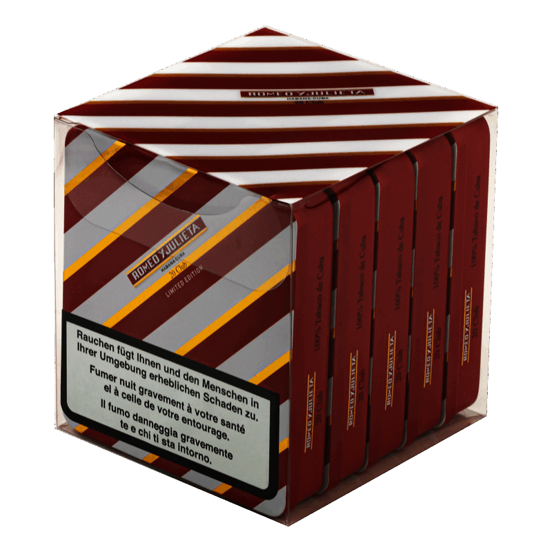 罗密欧  俱乐部 2023年限量版 铁盒 22&times;97mm 100支(5*20支/盒) <BR>ROMEO y JULIETA CLUB<!---->