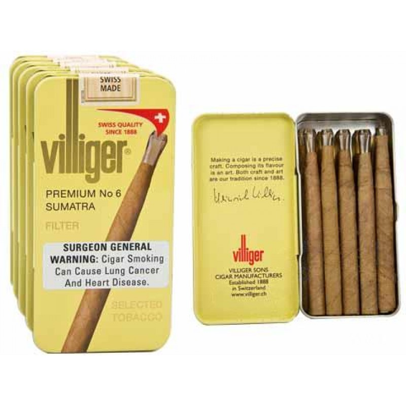 威力加 6号 原味 23&times;96mm (50支/盒)<BR>VILLIGER NO.6 SUMATRA<!--威利-->
