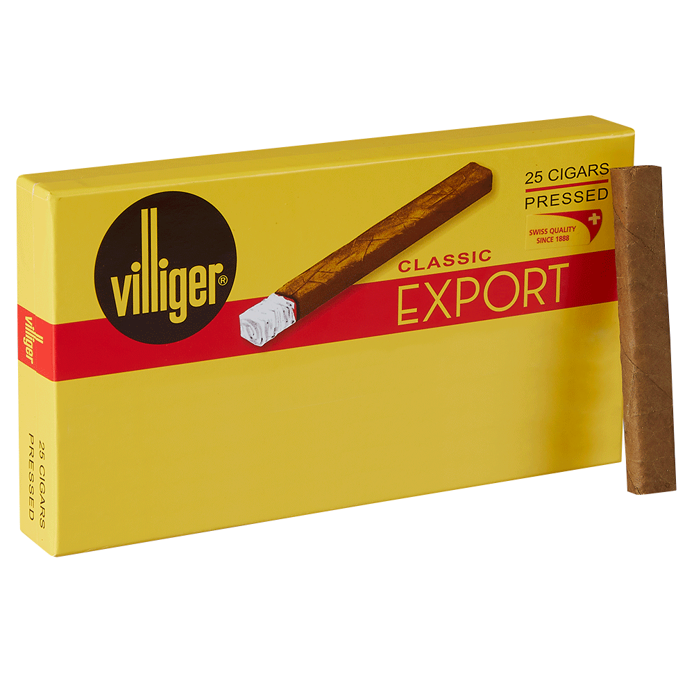 威力加 出口系列经典扁雪茄-原味 14&times;100mm (25支/盒)<BR>VILLIGER EXPORT CLASSIC<!--威利-->