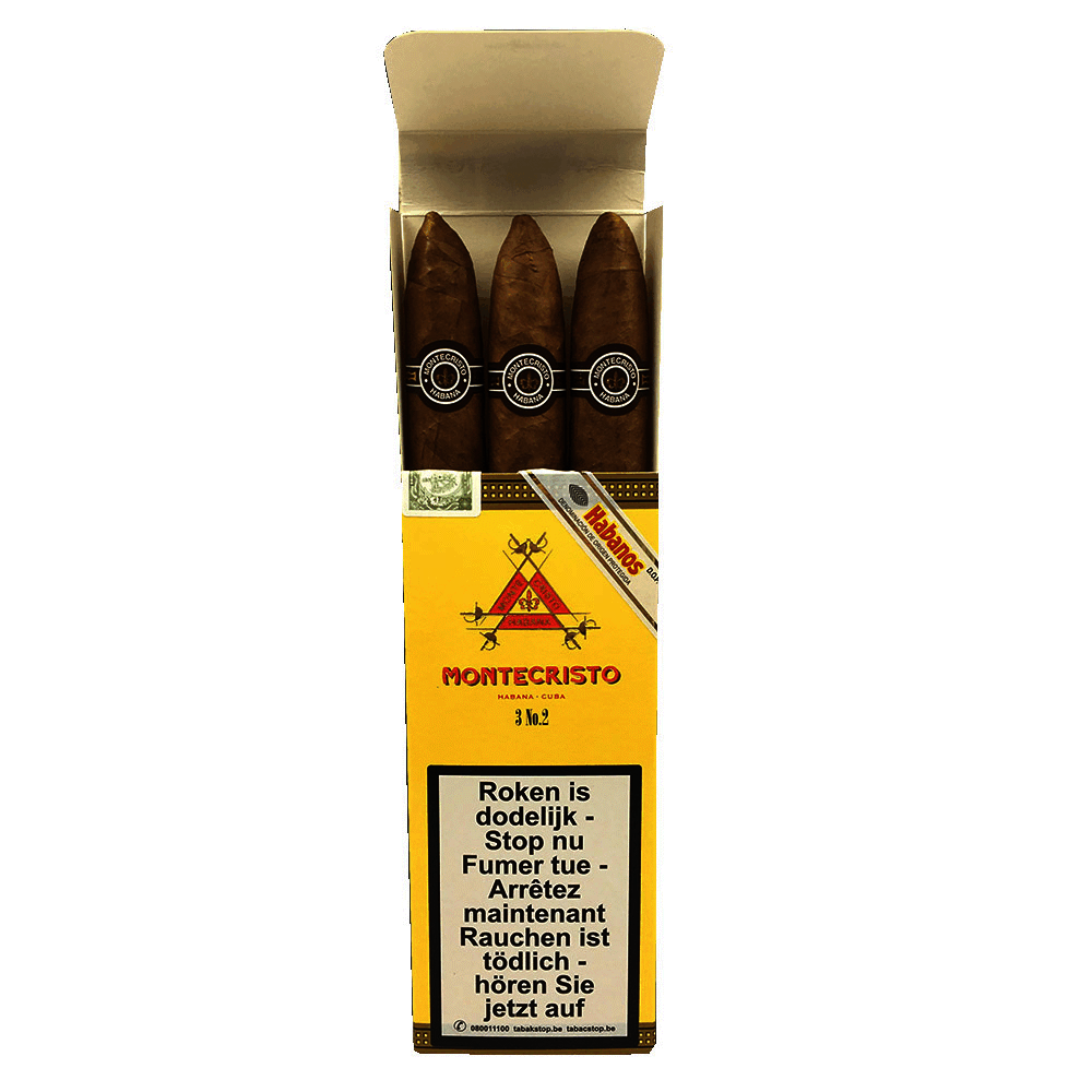 蒙特 2号 鱼雷纸盒 52&times;156mm (25支/盒)<BR>MONTECRISTO NO.2<!--双尖 鱼 托佩多-->