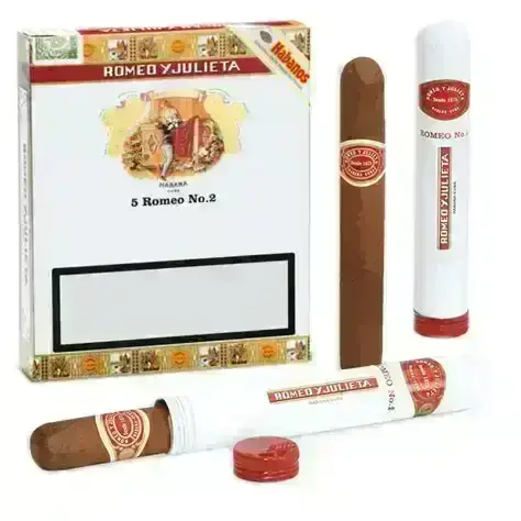 罗密欧 2号 铝管 40&times;129mm (5支/盒)<BR>ROMEO y JULIETA NO.2 TUBOS<!---->