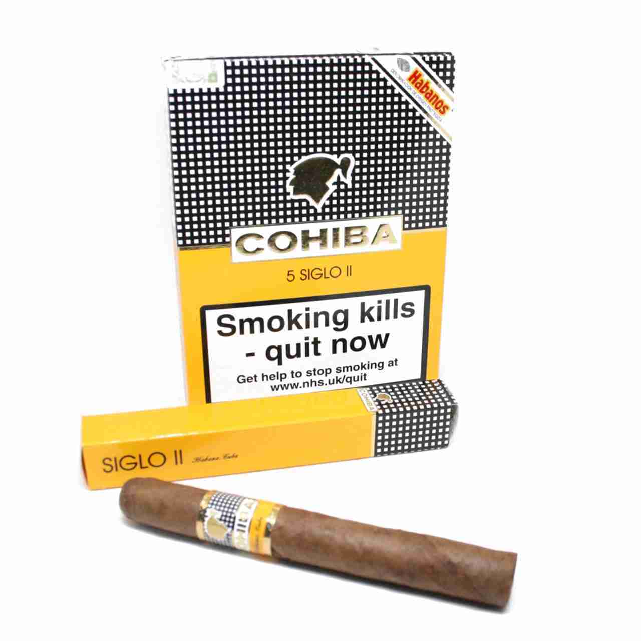 高希霸 世纪2号 纸盒 42&times;129mm (5支/盒)<BR>COHIBA SIGLO II C/P<!--卡纸盒-->