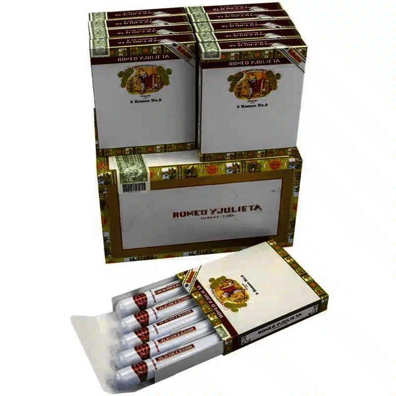 罗密欧 2号 铝管 40&times;129mm 50支(10x5支/盒)<BR>ROMEO y JULIETA NO.2 TUBOS<!--管装 管-->